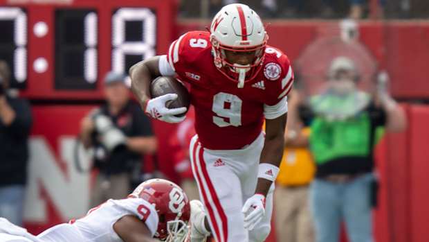 Ajay Allen 2022 Nebraska vs Oklahoma football